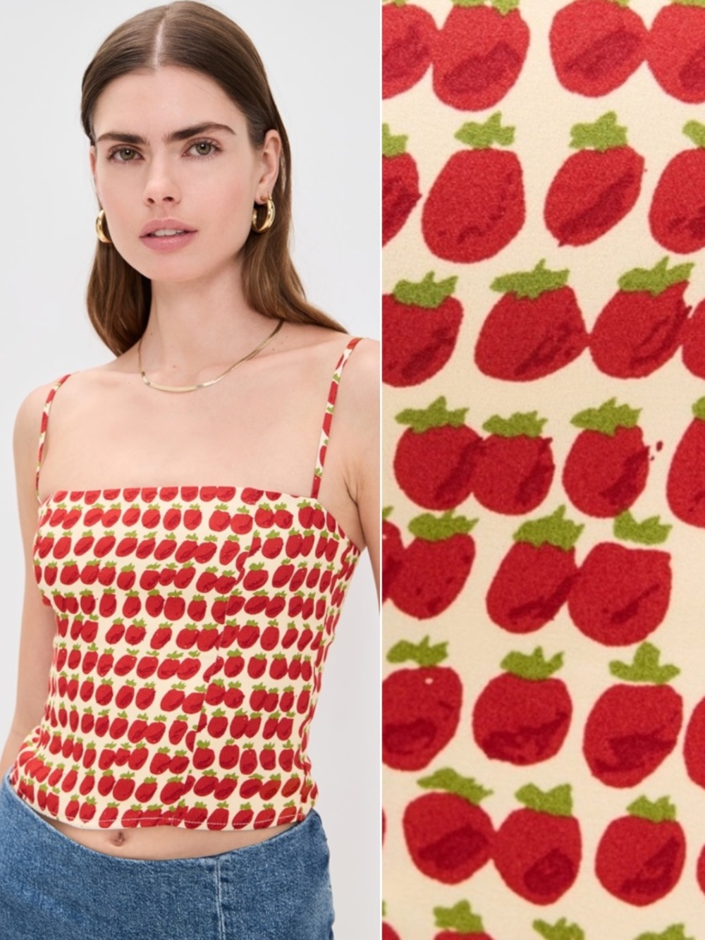 NEW Reformation Overland Top Fresh Tomato 12